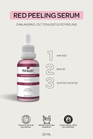 ORNATE Canlandırıcı Leke Karşıtı Yüz Peeling Serum