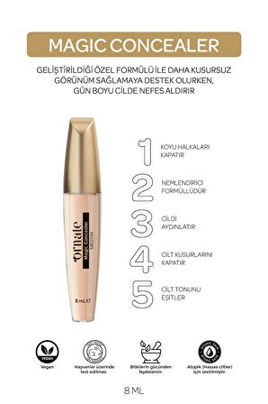 ORNATE Magic Concealer Kapatıcı Krem (02) Medium