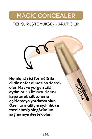 ORNATE Magic Concealer Kapatıcı Krem (02) Medium