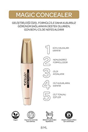 ORNATE Magic Concealer Kapatıcı Krem (01) Light