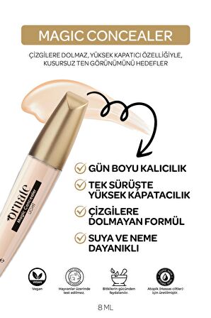 ORNATE Magic Concealer Kapatıcı Krem (01) Light