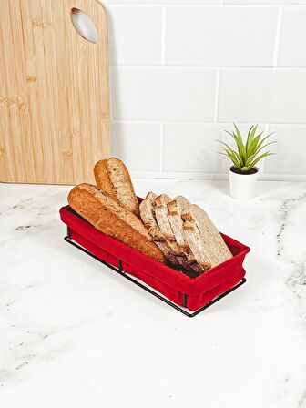 Siera Kırmızı Ekmek Sepeti Büyük