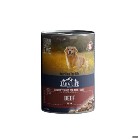 Jada Life Biftekli Parça Etli Yetişkin Konserve Köpek Maması 415 Gr