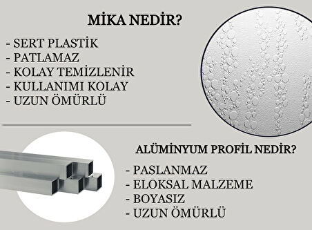 UBM Duşakabin Kare Mika Camlı 90X90 (Teknesiz) 