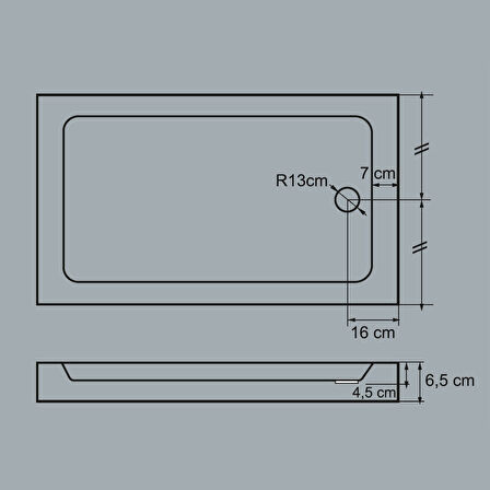 Ubm Poros 90*160 Dikdörtgen Flat Duş Teknesi