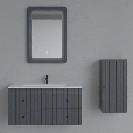 Ubm Çınar 75 Cm Lake Banyo Dolabı Antrasit