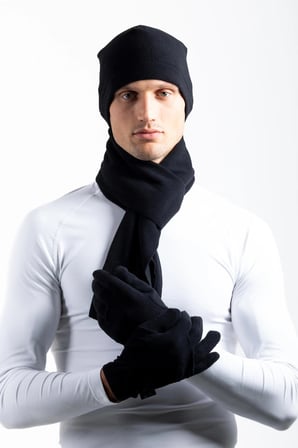 OIL COMPANY Siyah Polar Eldiven Unisex Trend