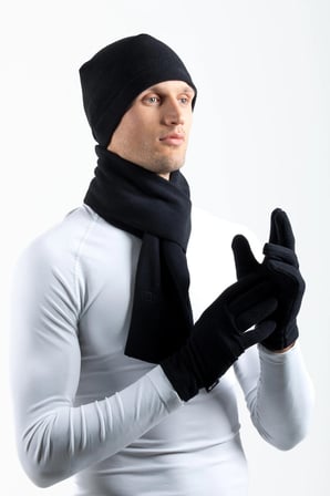 OIL COMPANY Siyah Polar Eldiven Unisex Trend