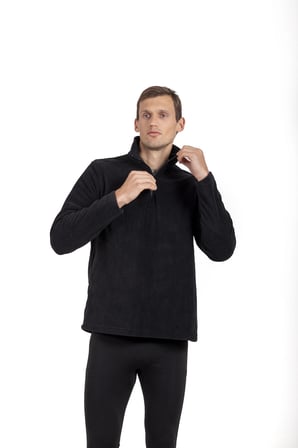 Oil Company Siyah Termal Polar Kazak Unisex