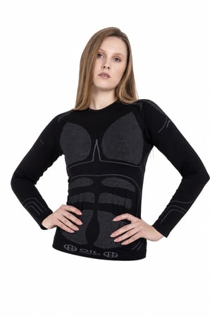 Oil Company Siyah Unisex Termal İçlik Üst Seamless III. Seviye Pro