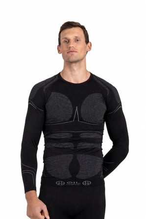 Oil Company Siyah Unisex Termal İçlik Üst Seamless III. Seviye Pro