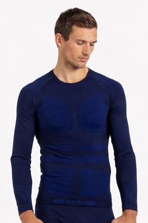 Oil Company Lacivert Unisex Termal İçlik Üst Seamless III. Seviye Pro