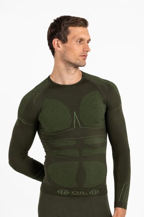 Oil Company Haki Unisex Termal İçlik Üst Seamless III. Seviye Pro