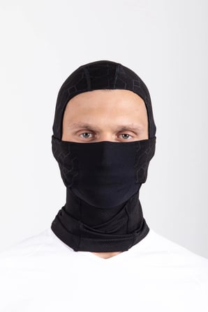 Oil Company Siyah Balaklava Termal Kar Maskesi Unisex