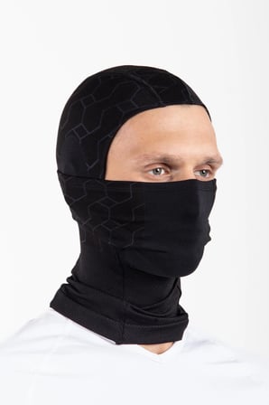 Oil Company Siyah Balaklava Termal Kar Maskesi Unisex