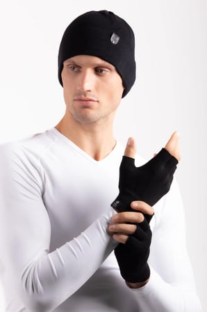 il Company Soft Kesik Parmak Siyah Eldiven Unisex