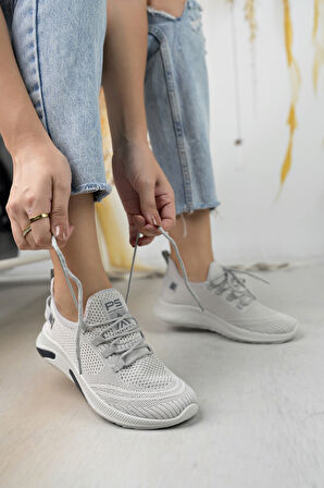 Unisex Triko Sneaker Rahat Hava Alabilen Kokusuz Spor Ayakkabı 4555