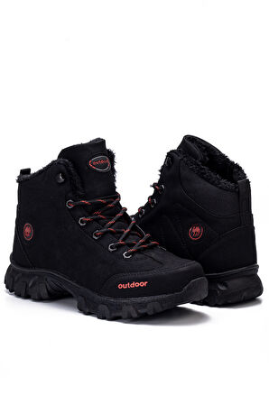 Unisex Outdoor Postal Uzun Bot Ayakkabı Kışlık Dayanıklı Kaymaz Taban Bağcıklı 4054U