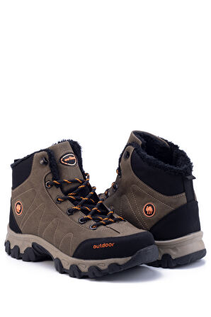 Unisex Outdoor Postal Uzun Bot Ayakkabı Kışlık Dayanıklı Kaymaz Taban Bağcıklı 4054U