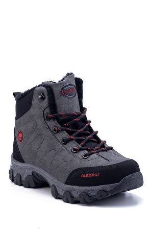 Unisex Outdoor Postal Uzun Bot Ayakkabı Kışlık Dayanıklı Kaymaz Taban Bağcıklı 4054U