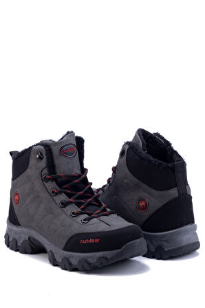 Unisex Outdoor Postal Uzun Bot Ayakkabı Kışlık Dayanıklı Kaymaz Taban Bağcıklı 4054U