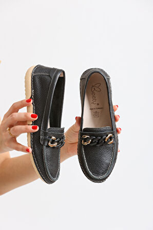 Kadın Hakiki Deri Loafer BY173