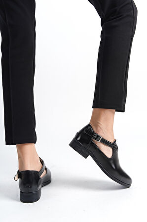 Günlük Rahat Kadın Kemerli Casual Klasik Ayakkabı PTK401