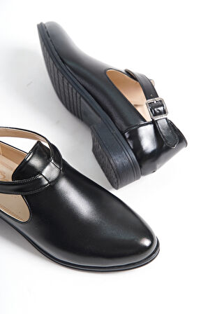 Günlük Rahat Kadın Kemerli Casual Klasik Ayakkabı PTK401