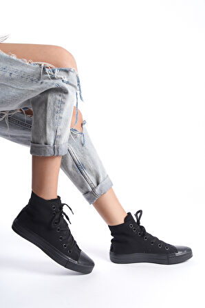 Kadın Uzun Keten Spor Ayakkabı Günlük Sneakers CNV6