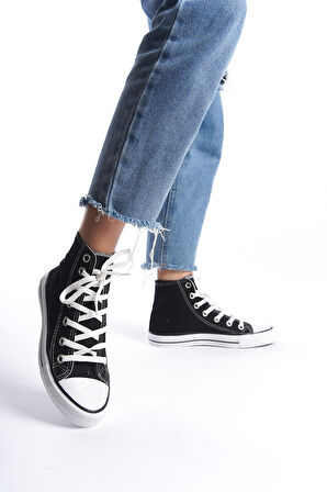 Kadın Uzun Keten Spor Ayakkabı Günlük Sneakers CNV6