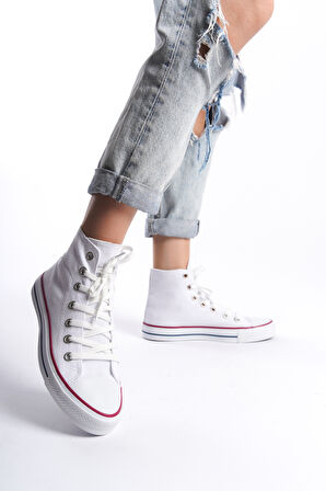 Kadın Uzun Keten Spor Ayakkabı Günlük Sneakers CNV6