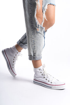 Kadın Uzun Keten Spor Ayakkabı Günlük Sneakers CNV6