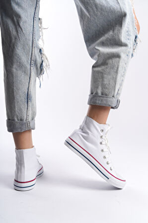 Kadın Uzun Keten Spor Ayakkabı Günlük Sneakers CNV6