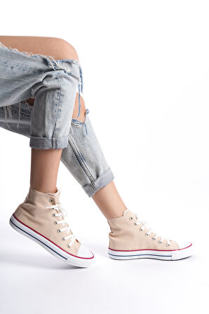 Kadın Uzun Keten Spor Ayakkabı Günlük Sneakers CNV6