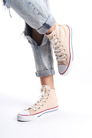 Kadın Uzun Keten Spor Ayakkabı Günlük Sneakers CNV6