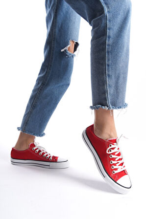 Kadın Kısa Keten Spor Ayakkabı Günlük Sneakers CNV7