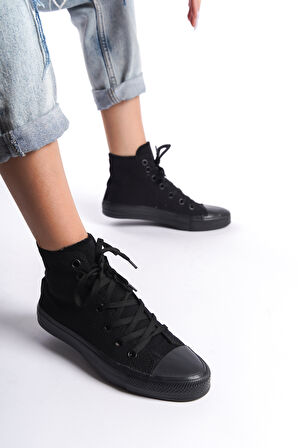 Kadın Uzun Keten Spor Ayakkabı Günlük Sneakers CNV6