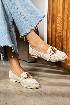 Kadın Tokalı Klasik Ayakkabı Babet AYK0035