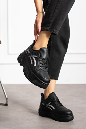 Kadın Yüksek Topuklu Sneaker PL044