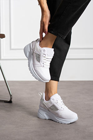 Kadın Yüksek Topuklu Sneaker PL044