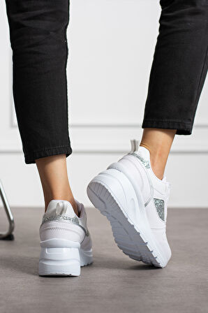 Kadın Yüksek Topuklu Sneaker PL044