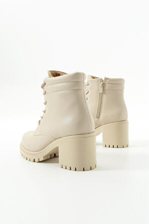 Kadın Kalın Topuklu Kısa Bot T01