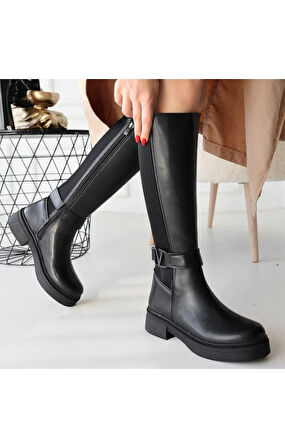 Kadın V Tokalı Çizme THN03