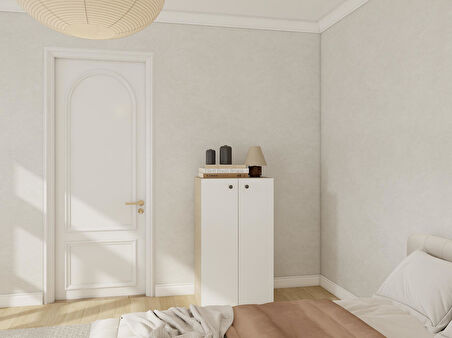 2 Kapaklı Çok Amaçlı Dolap Koton Vizon