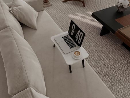 Base Portatif Katlanır Laptop Sehpası Beyaz
