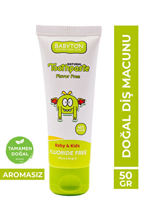 Doğal Aromasız Diş Macunu Florürsüz 50 gr