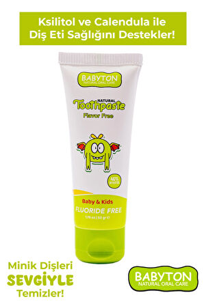 Doğal Aromasız Diş Macunu Florürsüz 50 gr