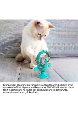 Akıllı Kedi Oyuncağı & Yavaş Besleme Özellikli İnteraktif Zeka Geliştirici Mama Dağıtıcı
