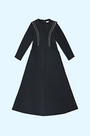 Kadın Carolina Elbise - Siyah | 36