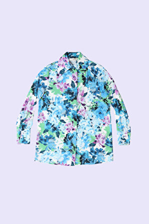 Kadın Lucinda Gömlek - Mavi | 38